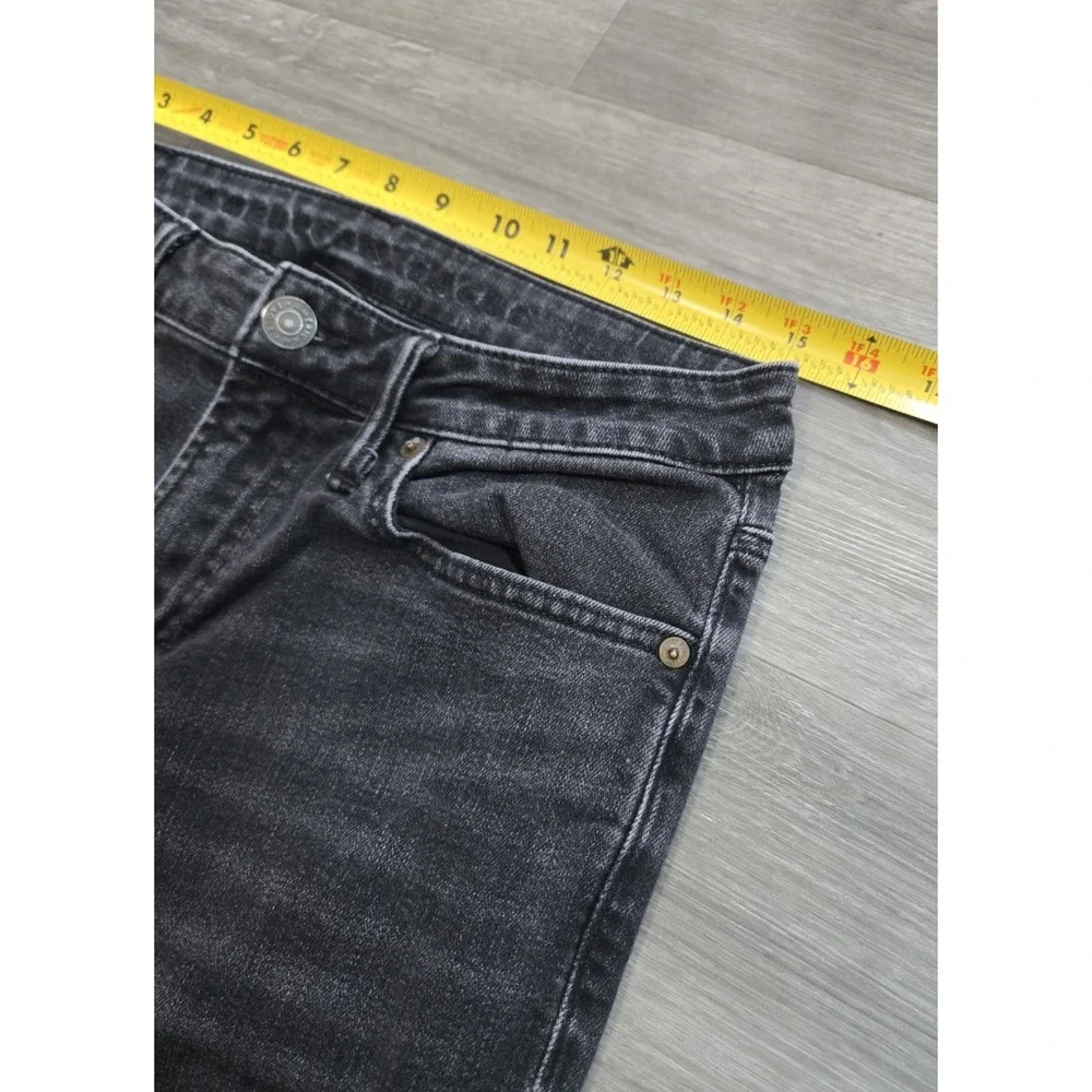 American Eagle Men Jeans Size 31x34 Black Denim Slim Air Flex Plus (Actual 31x32